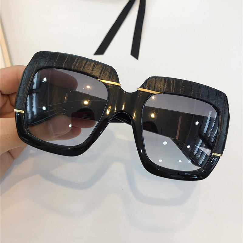 

0484S Popular Sunglasses Women Square model Summer Style 0484 snake skin frame Top Quality UV Protection Mixed Color with case hot sell