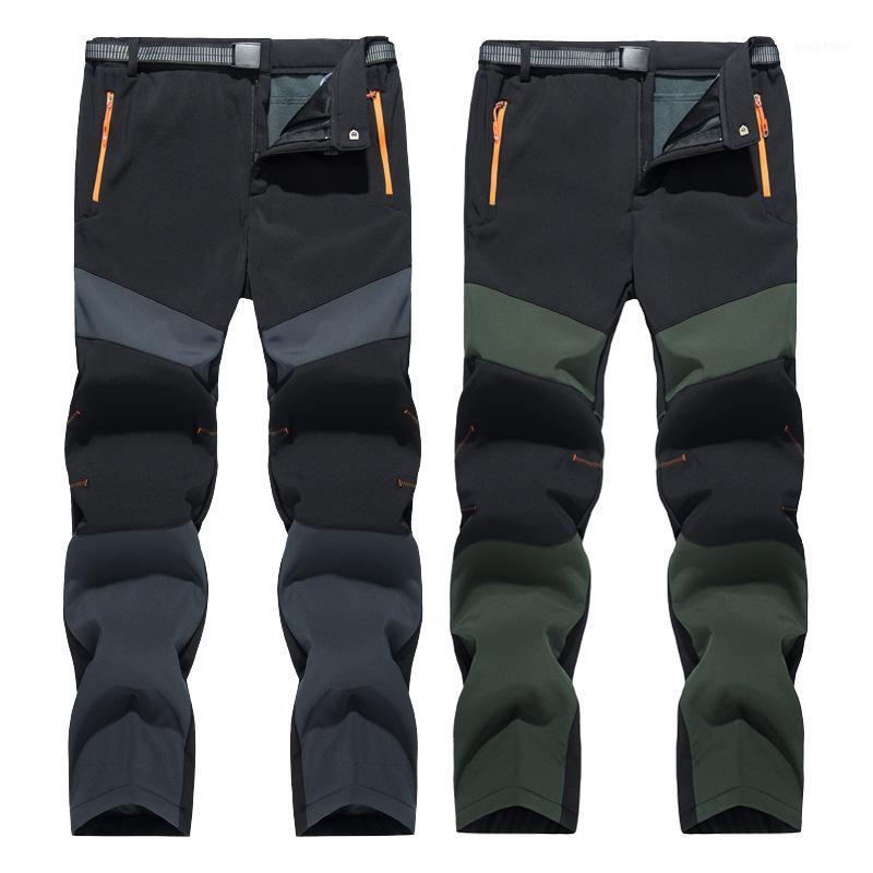 

Warm Climbing Pants Men Waterproof Windbreaker Hiking Male Thick Large Size Mountain Camping Fishing Trousers1 Outdoor, Blue