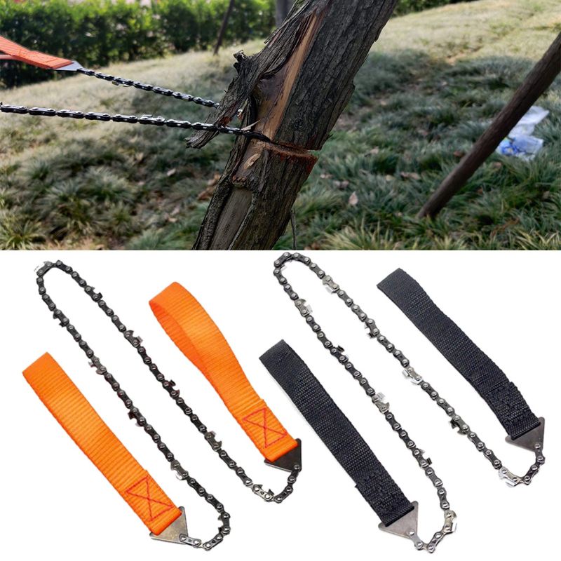 

Portable Survival Chainsaw Emergency Camping Pocket Hand Tool Pouch Garden Outdoor Hand-drawn Logging Chain