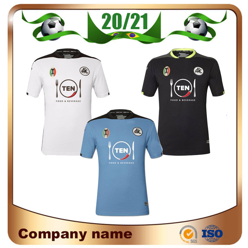 

20/21 Spezia Calcio soccer jerseys 2021 Agudelo POBEGA Agoume Chabot D. Farias FOOTBALL SHIRT Short sleeve uniform, 3rd