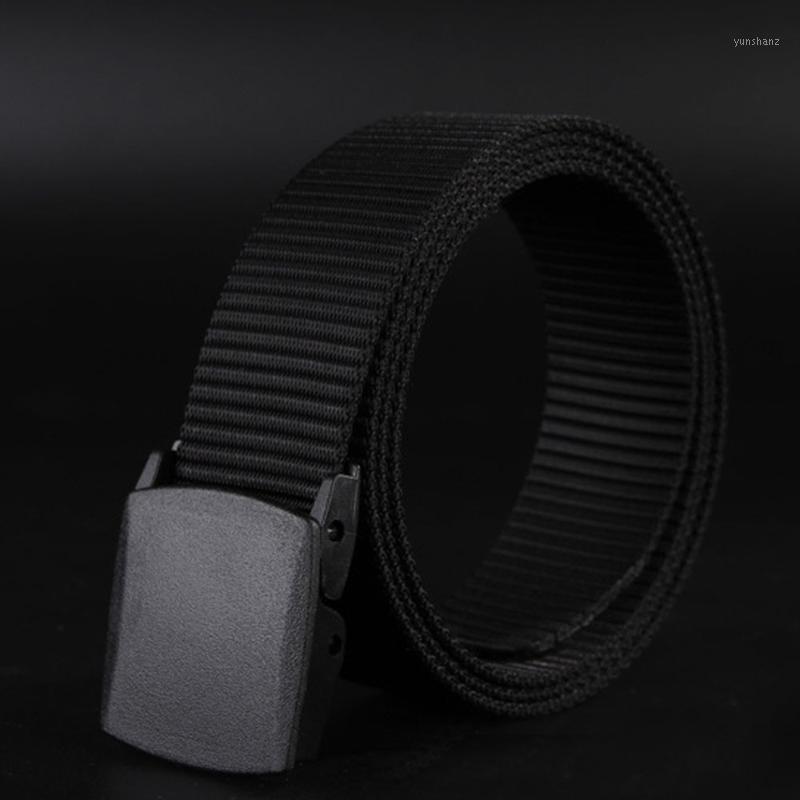 

Men-110*3.2CM Tank Pattern Pure Color Canvas Belt Black Canvas-Belt-Hypoallergenic-Metal Free-Plastic-Automatic-Buckle Belt1, Beige
