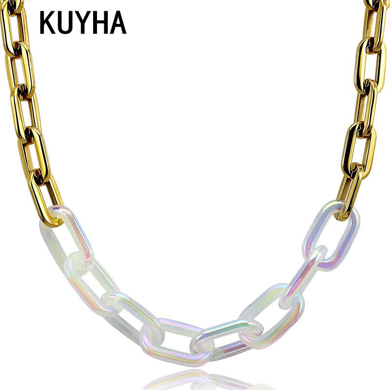 

Chokers Chain Necklace Fashion Jewelry Present For Girl Geometric Diy Making Classic Charm Handmade