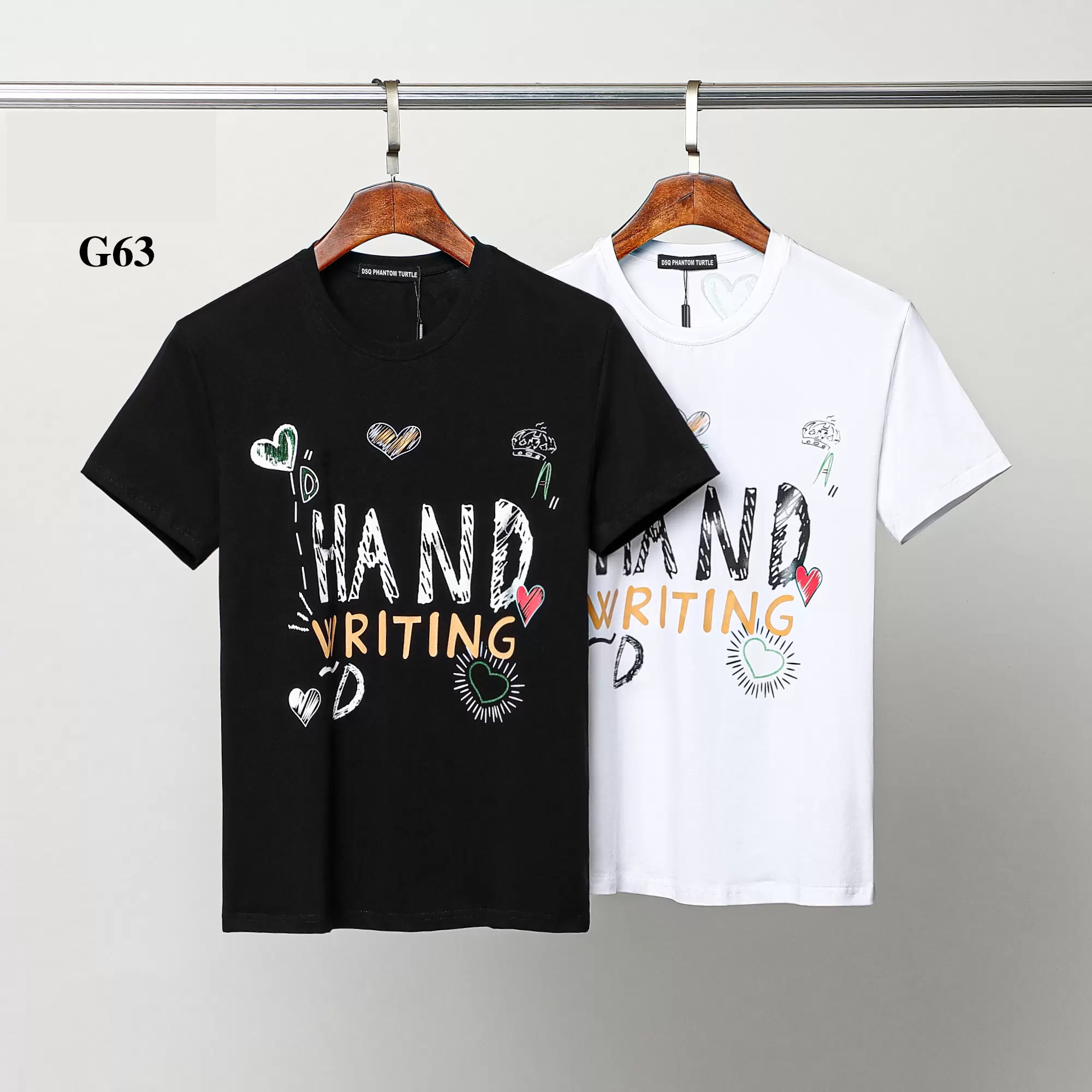 

DSQ PHANTOM TURTLE 2020FW New Mens Designer T shirt Italy fashion Tshirts Summer Pattern T-shirt Male Top Quality 100% Cotton Top 1754, White