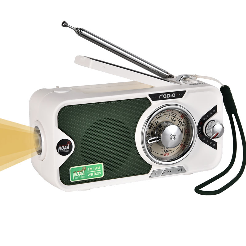 

2022 Multifunctional Bluetooth speaker AM FM Radio Antenna Portable Receiver Retro Radio Player Manual Hand Power Generation Solar charging pocket