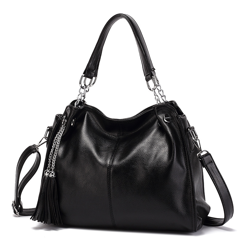 

HBP Large Capacity Causal Shoulder Bags for Women purses handbags Tassel Shopper Tote balck color, Red