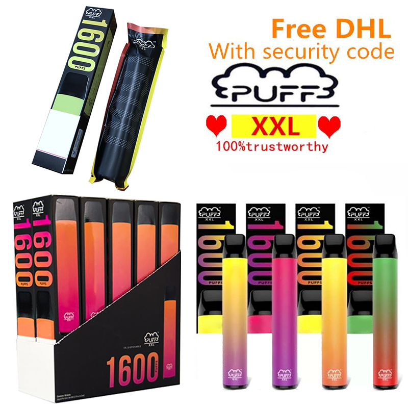 

Puff XXL Disposable Vape device 1600 puffs Disposable Pre-Filled 4ml Vape pen Puff Glow Bidi stick e Cigarettes Disposable Sticks bang xxl