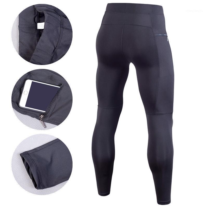 

Compression Clothing Men Running Tights Fitness Pants Gym Yoga Trousers Jogger Sports Leggings Sportswear Jog Elastic Pants1, Black
