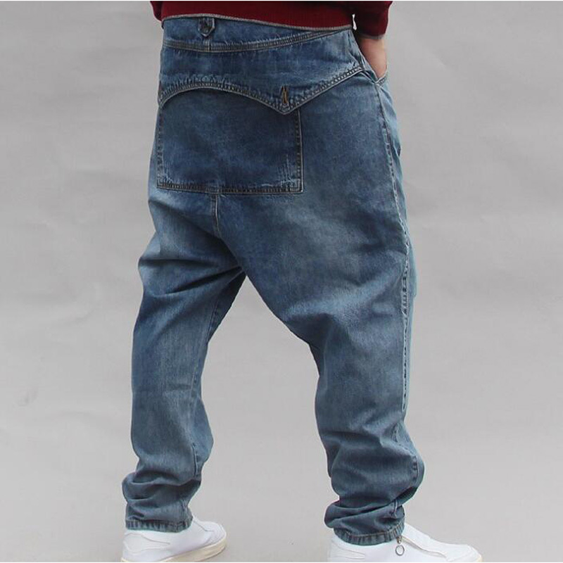 

2021 New Hop Men's Breeze Jeans Hip Loose for the Boy Rapper Rap Fashion Plus Size Denim Breen Pants From Men Q9vo, Blue