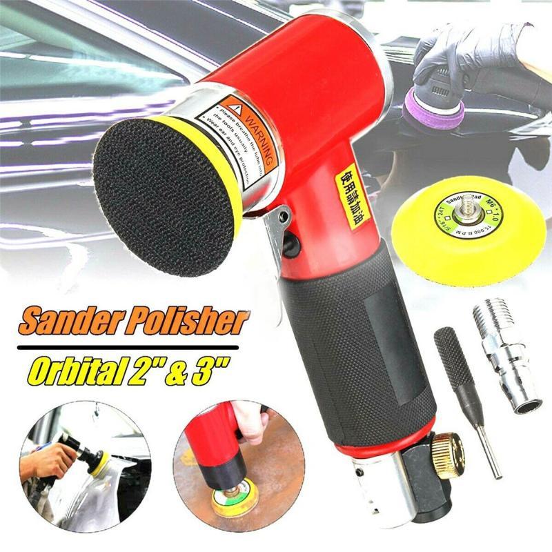 

New Mini Air Sander Kit Pneumatic Orbital Sander Car Polisher Polishing Machine car repair seramik kaplama Polishing Pad 21x12x51