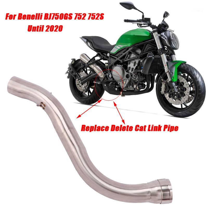 

Delete Back Pressure Pipe for Benelli BJ750GS 752 752S Until 2020 Link Front Pipe and Tail Exhaust Replace1