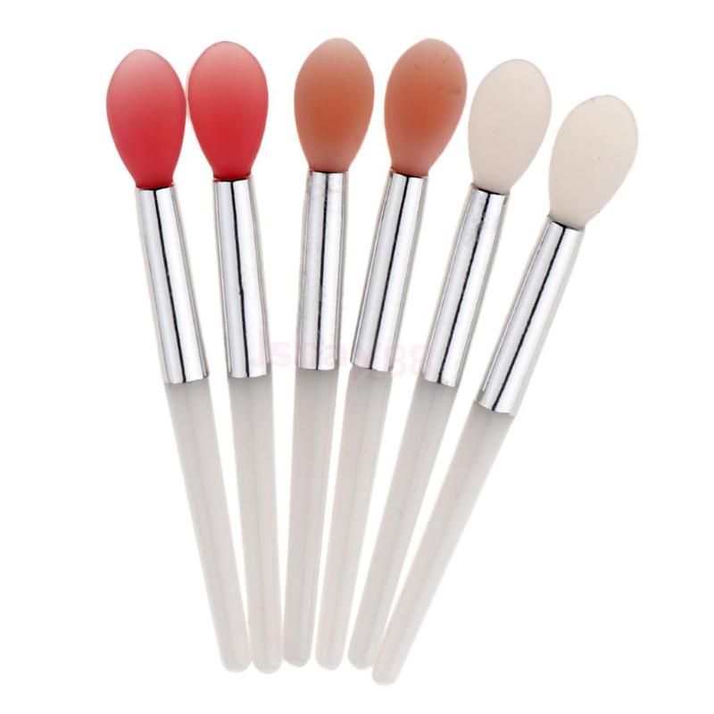 

6 Pieces Soft Silicone Makeup Brushes Set Lip Cream Oil Cosmetic Tools