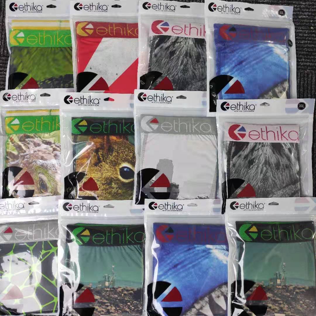 

Style promotion! Ethika boxer designer casual sports boxers hip hop rock consumer underwear skating street fashion quick dry Ethika 210, Random color