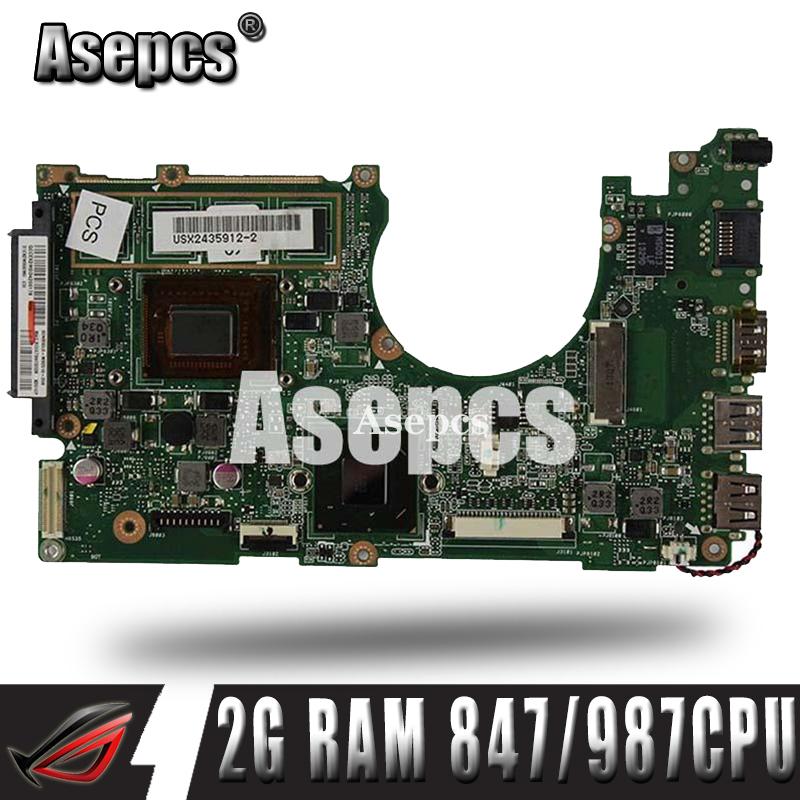 

Asepcs X202E Laptop motherboard For Asus X202E X201E S200E X201EP Test original mainboard 2G RAM 847 /987 CPU