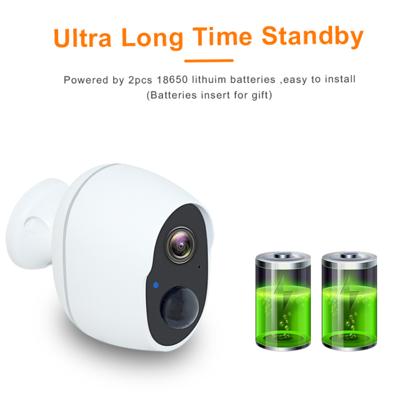 

1080p HD Battery Wireless Surveillance Cameras With Wifi Home Security Battery Alarm Audio Outdoor Battery Powered IP Camera