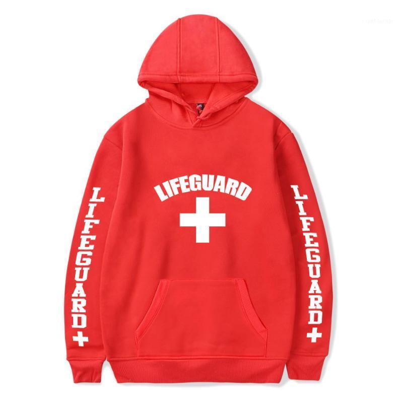 

Men's Hoodies & Sweatshirts Harajuku Hooded Pocket Lifeguard Design Men Women Hoody Life Guard Sweatshirt Fleece Warm Streetwear Unisex Clot, White3