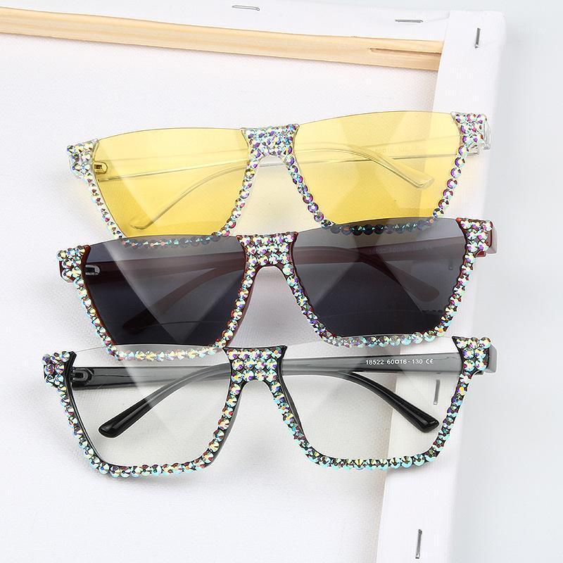 

Sunglasses Vintage Cat Eye Women Brand Designer Luxury Diamond Sun Glasses Retro Flat Top Sunglass Yellow Red Gafas De Sol Mujer1