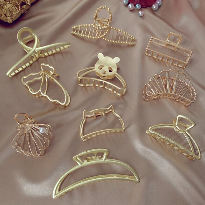 

Hair Clips & Barrettes Chic Animal Geometric Metal Vintage Claw For Women Girls Hairpin Fashion Accessories