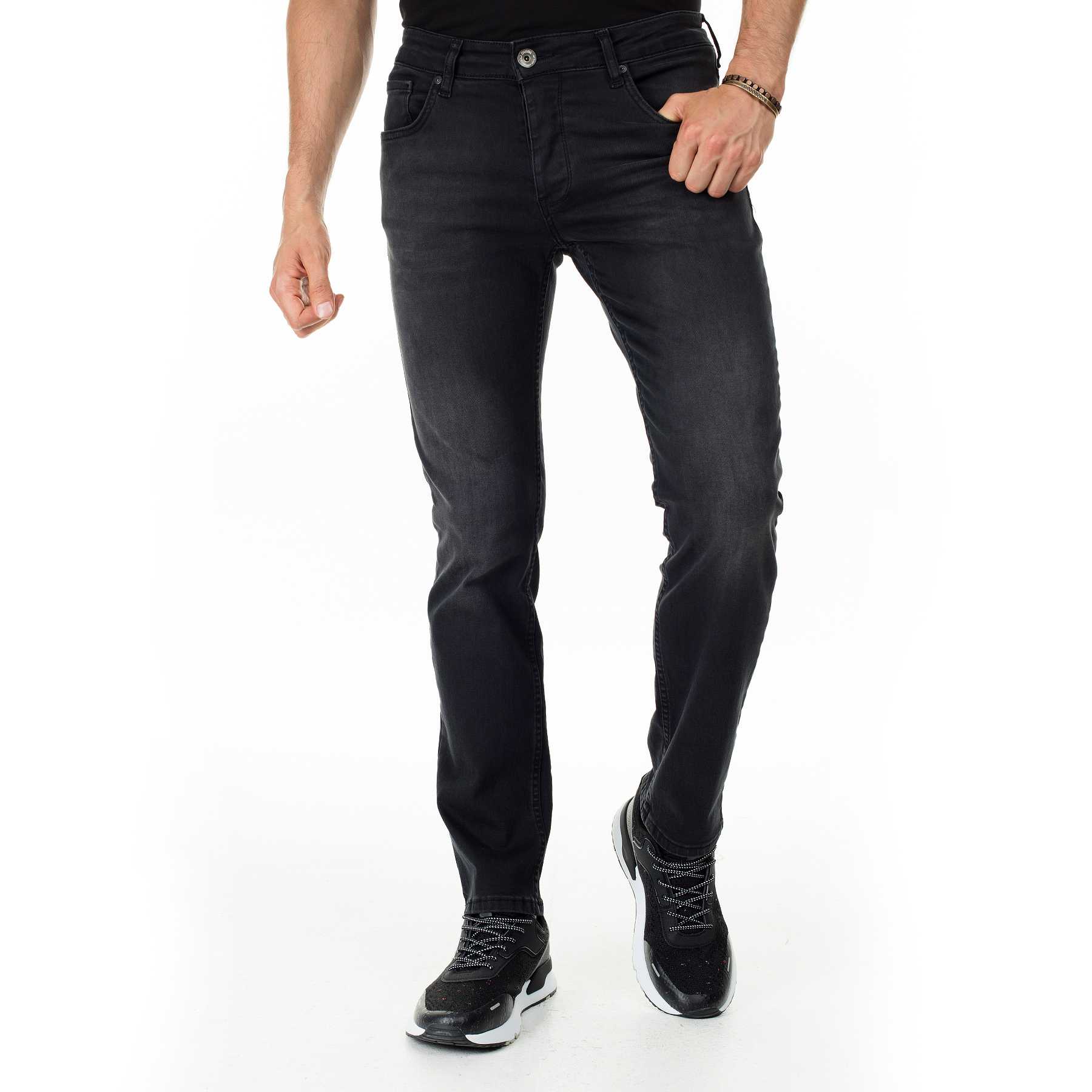 

Buratti Regular Fit Jeans MEN 'S Jeans PANTS 7419 S125, Black