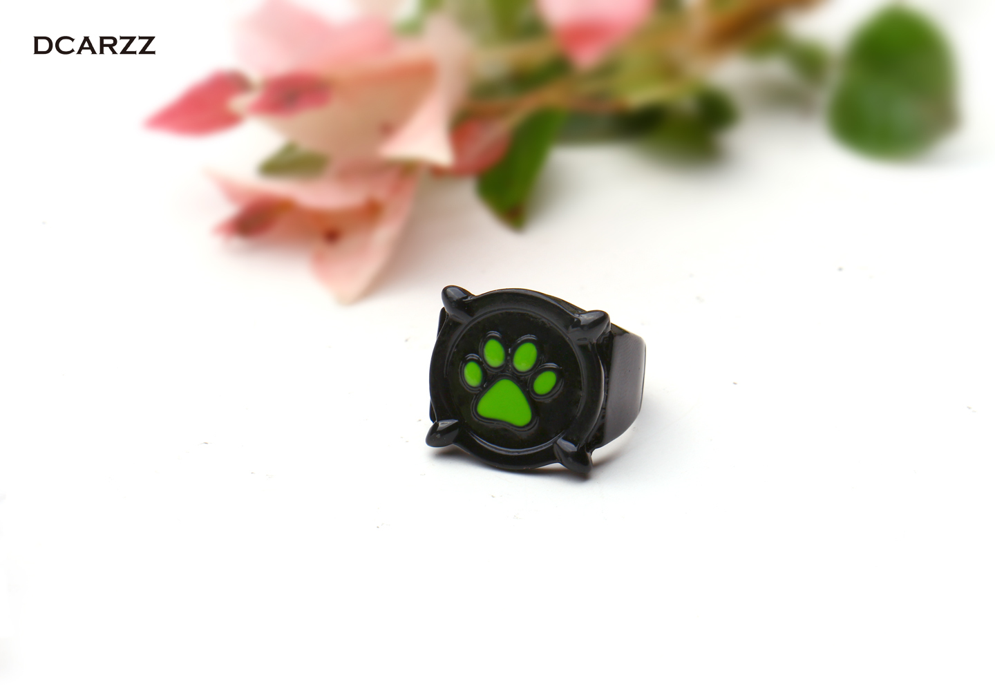 Size 5 11 Cat Noir Ring Anime Jewelry Black Ring Cosplay Costume For
