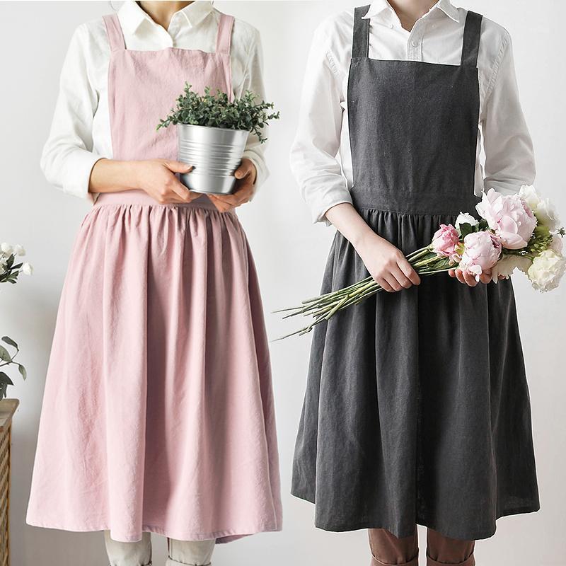 

Europe aprons for woman Unisex Senior Women apron Commercial Restaurant Home Bib delantal cocina Kitchen Cleaning Aprons1