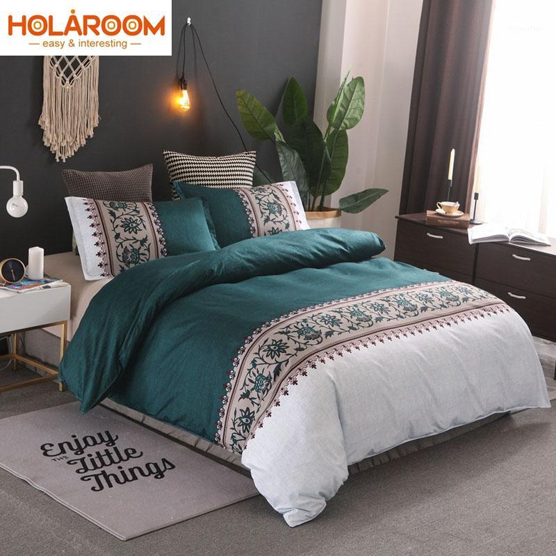 

Simple Printing Duvet Cover Sets Polyester Plain Bedding Set Reactive Printing Duvet Cover With Pillowcases Printed Bedding Set1, 06