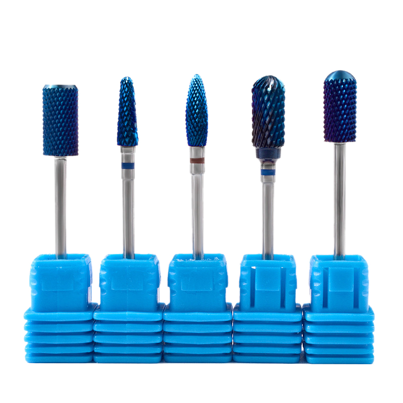 

5 Pcs Tungsten Steel Carbide Nail Drill Bits Set, Top Cuticle Clean Gel Removal Tool Kit, Nail Art Silicone Polisher Grinde