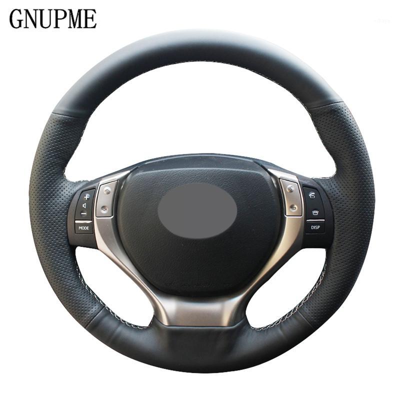 

DIY Hand-stitched Black Artificial Leather Car Steering Wheel Cover for RX270 RX350 ES250 ES300h GS250 GS300h1