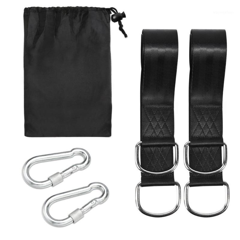 

1set Of Super Strong outdoor safety Hammock Strap Belt Hamac Hamaca Hamak Traveling Portable Hanging Tree Rope with arabiner1