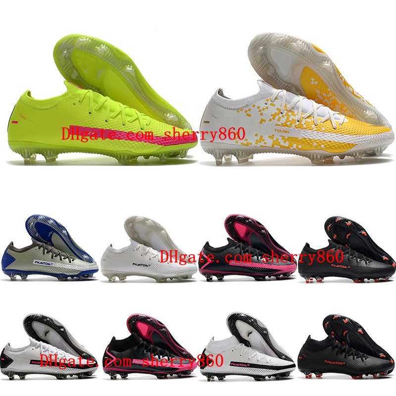 

2021 mens soccer shoes Phantom GT Elite Dynamic Fit FG cleats outdoor football boots scarpe da calcio, As picture 11