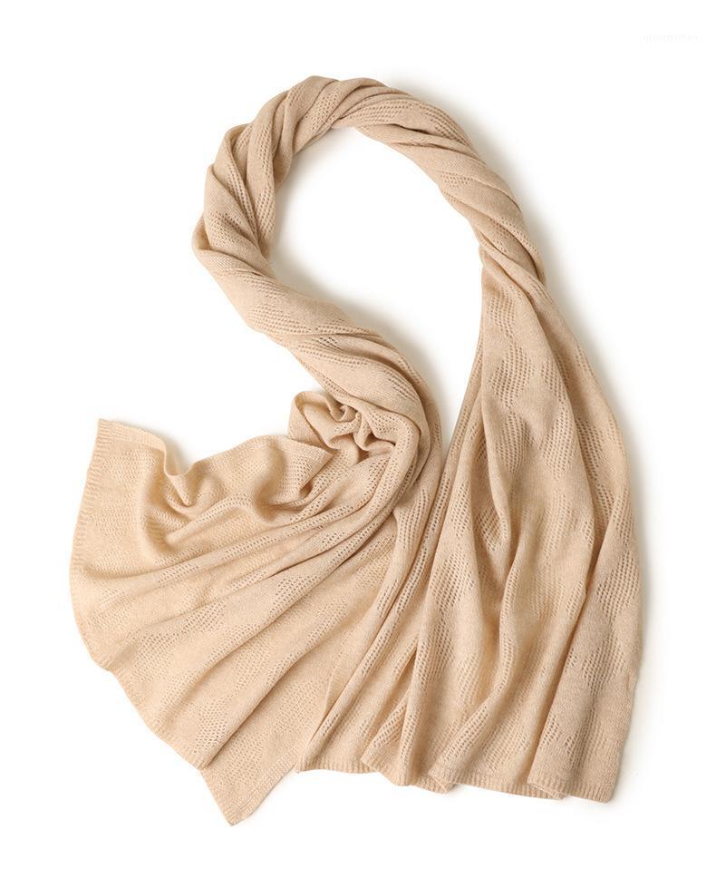 

Knitted 100% Cashmere Shawl Plaid Scarf Women's Knitted Shawl 2020 New Autumn And Winter Ladies Écharpe Wool Cashmere Scarf1
