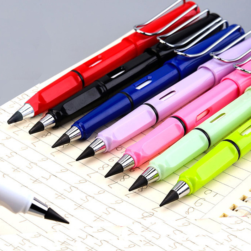 

Colorful Inkless HB Enteral Pencil No. Need To Sharpen Endless Lead Pen Permanent Pencils Kids Erasable Pens Eco Friendly Pupil Stationery Writing Tools 0292