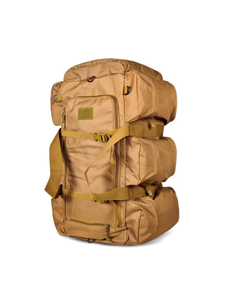 

Outdoor Camping Tactical Men's Backpack Trekking Rucksacks Waterproof Sports Hiking Army Hunting Bags Camping Equipment, Khaki