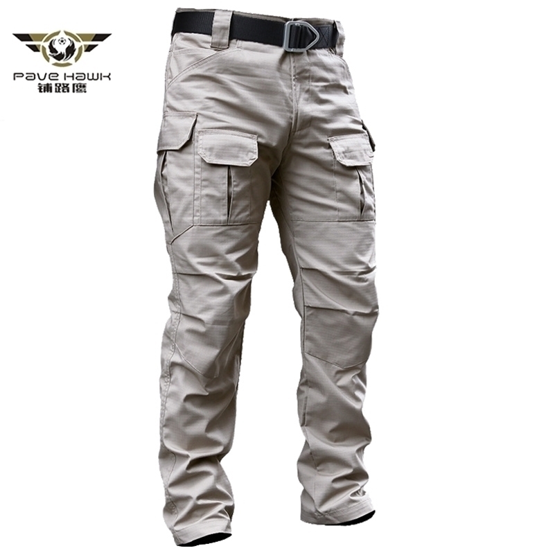 

Military Tactical Cargo Pants Men's Stretch SWAT Combat Rip-Stop Many Pocket Army Long Trouser Stretch Cotton Casual Work Pants 201109, Black