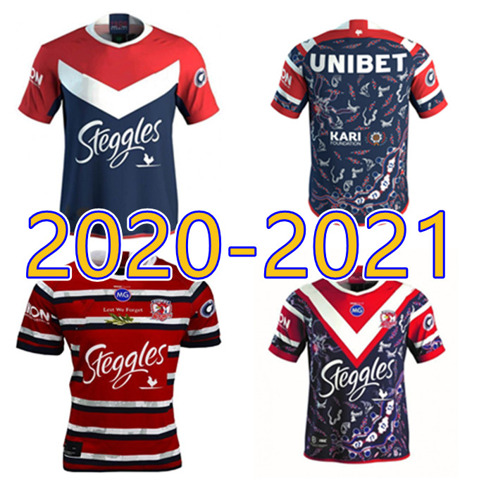

new 2020 2021 sydney rooster australian hero men's rugby league jersey, Black;gray
