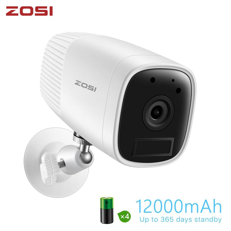 

ZOSI 1080P Security IP Wifi Video Led Cam Intercom CCTV Camera Rechargeable Battery with Detector Sensor USB Plug in Door