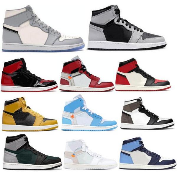 

Jumpman 1 1s High Og Top Basketball Shoes Men Women Court Purple Rebellionaire Heritage University Blue Dark Mocha 2022 Sports Trainers Sneakers, Dark grey