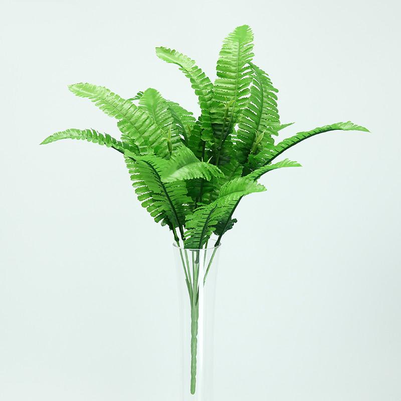 

New 1PC Flowers Green Artificial Plant Persian Grass Plastic Leaves Grass artificial in Pot Home Decoration Fake Wreath, Green 15