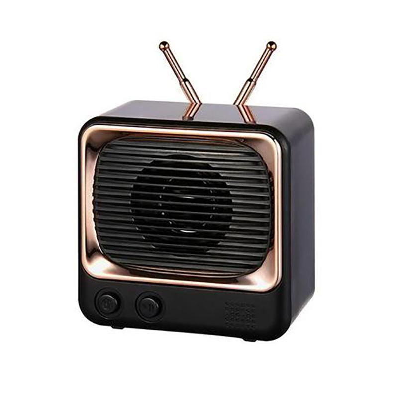 

Mini Bluetooth Speaker DW02 Desktop Retro Mini FM Radio Voice 5.0 Fast Transmission 4D Sound Effect Home