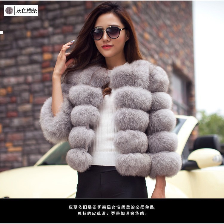 

New Fur 2021 Coat Autumn Hairy Winter Woman Designer Clothes Streetwear H3jf J4IL, Big red