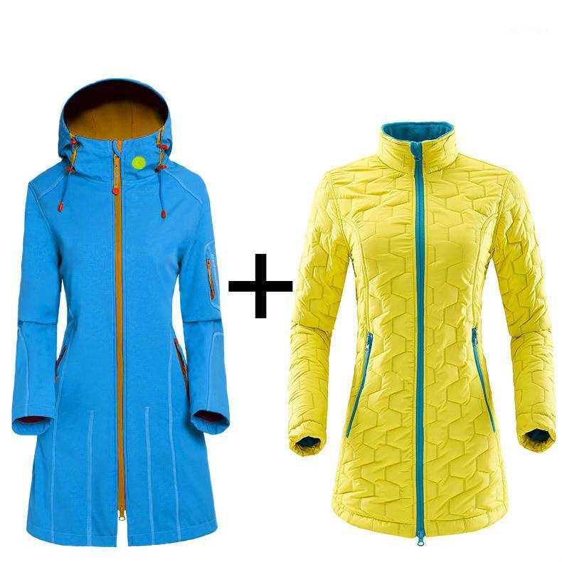 

2020 autumn and winter new women' mountaineering suits outdoor wear suits fleece soft clothes mountaineering1, One