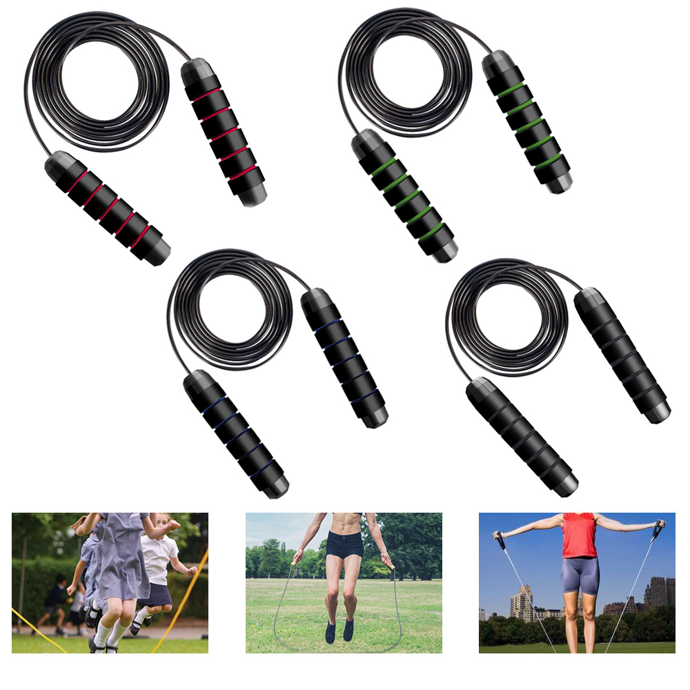 

1PCS 2.8M Bearing Skip Rope Speed Fitness Aerobic Jumping Exercise Adjustable Skipping Crossfit Rope Speed Fitness Equipment