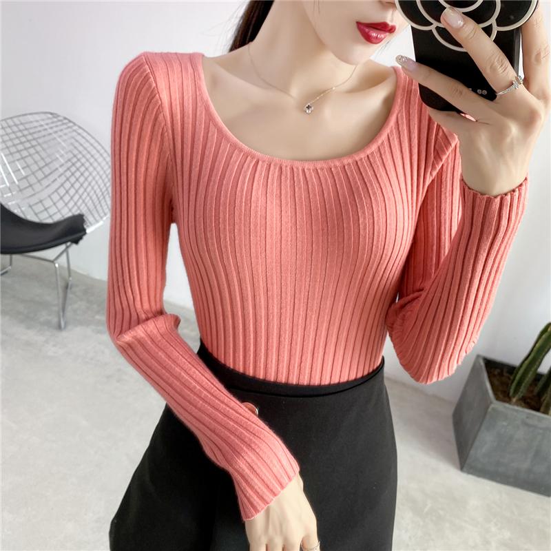 

Winter Woman Knitted Sweaters Sweater Jersey Pulls Tops Clothes Women Harajuku Kawaii Korean Plus size Fashion Striped, Black