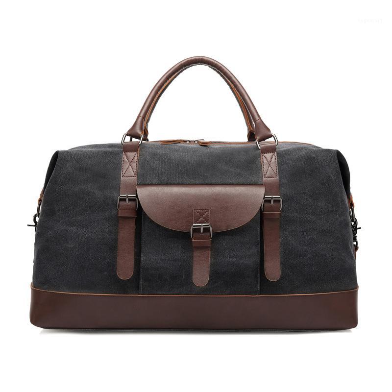 

2020 Men's Canvas Travel Bag1, Black