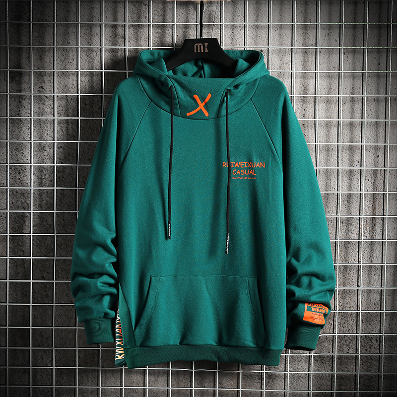 

2021 New Autumn, Spring, Black Fashion, Green Hoodie, Hip Long Sleeve, Hoodies, Sweatpants, Clothes. E0LF, W907 1