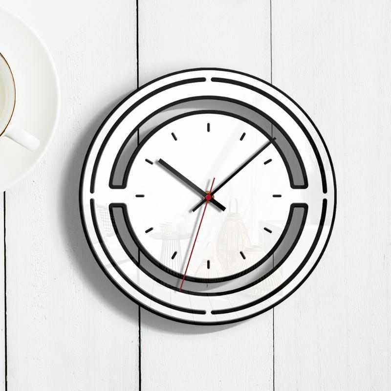 

Acrylic Fashion Home Creative Mute Hanging Clock Living Room Modern Simple Decorative Digital Clock1