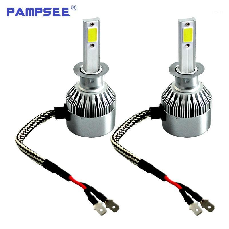 

2Pcs C6 H1 LED Bulb Super Bright Auto Car Headlight 2X 36W 7600LM 6000K 3000K Single Beam All In One Led Chip Automobiles Lamp1