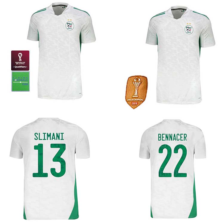 

2021 algerian macheres double star football shirt 20 21 anle children's srimani brahimi home benak football shirt, Black;yellow