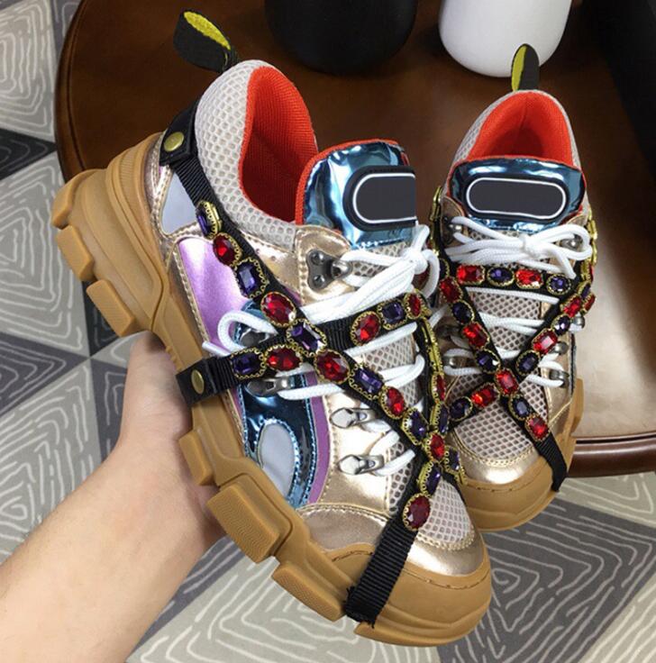 

New designer sneaker flashtrek sneaker with removable women men trainer mountain climbing shoes mens outdoor hiking boots 7857#, Original shoe box