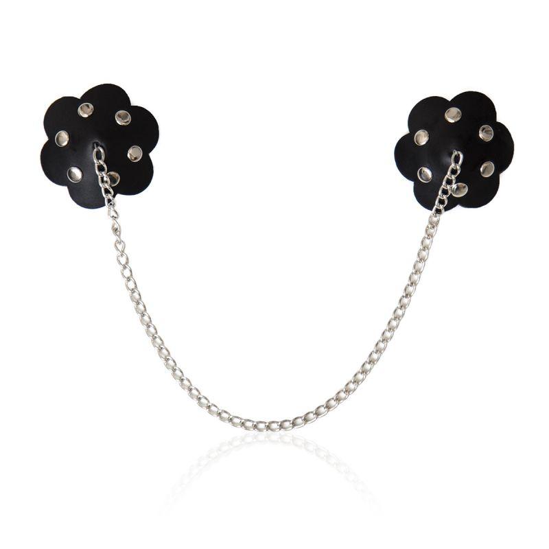 

Women Sexy Chain Nipple Cover Women Reusable Breast Wear PU Nipple Pasties Stickers Bra Pads bra Accessories, Blue