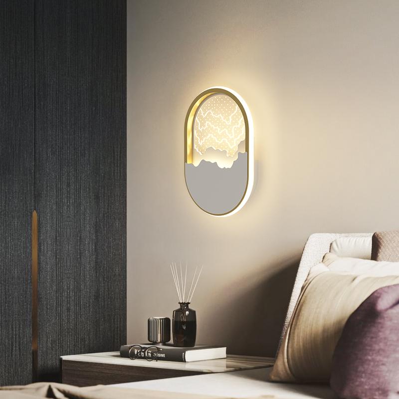 

New White/gold Modern led wall lights for bedroom bedside living room corridor Without Decorative wall lamp sconce fixtures